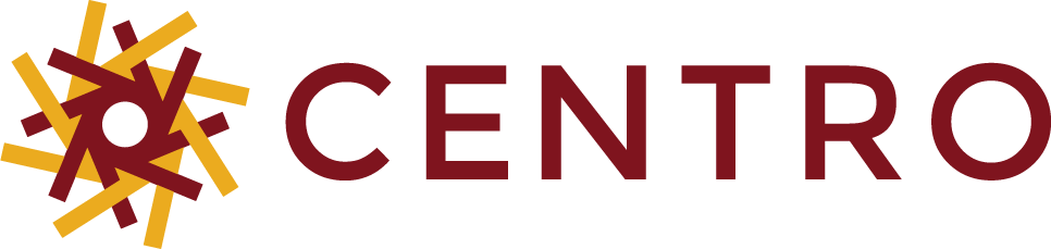 Logo with a group of lines forming a circle with the text CENTRO